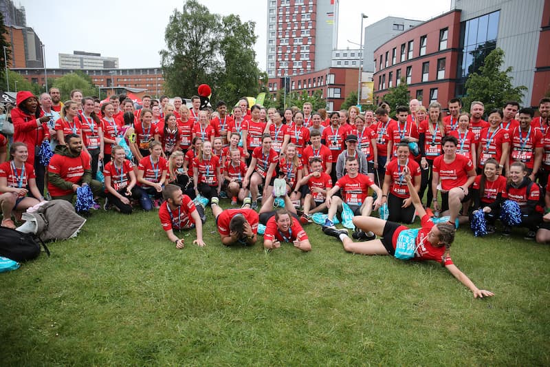 Group photo at the Great Birmingham Run