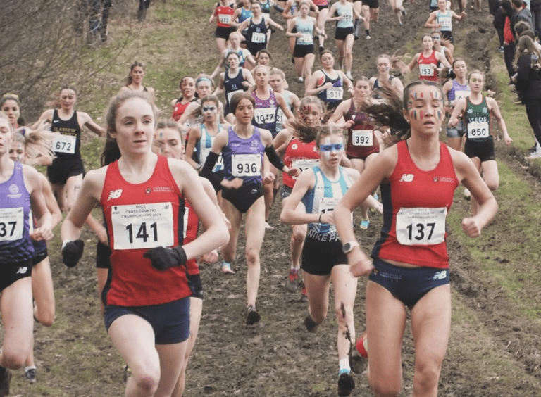 University of Birmingham running at the BUCS Cross Country run.