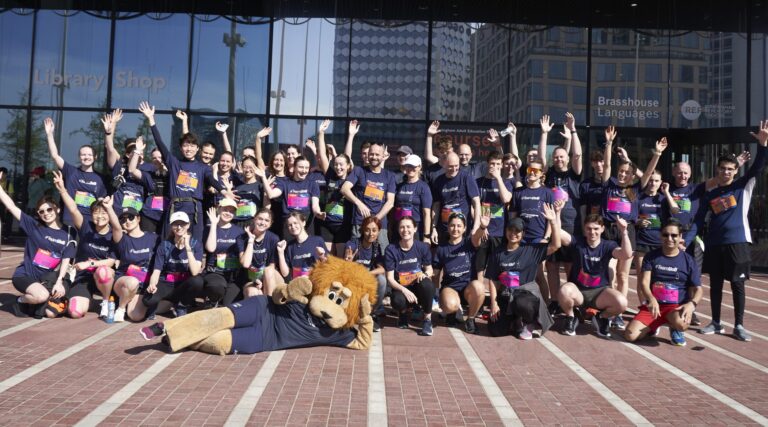 Runners pose ahead of Great Birmingham Run