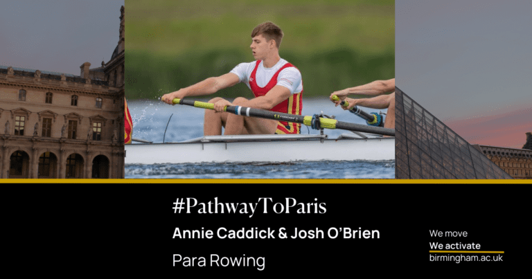 Josh O'Brien and Annie Caddick Para Rowing team