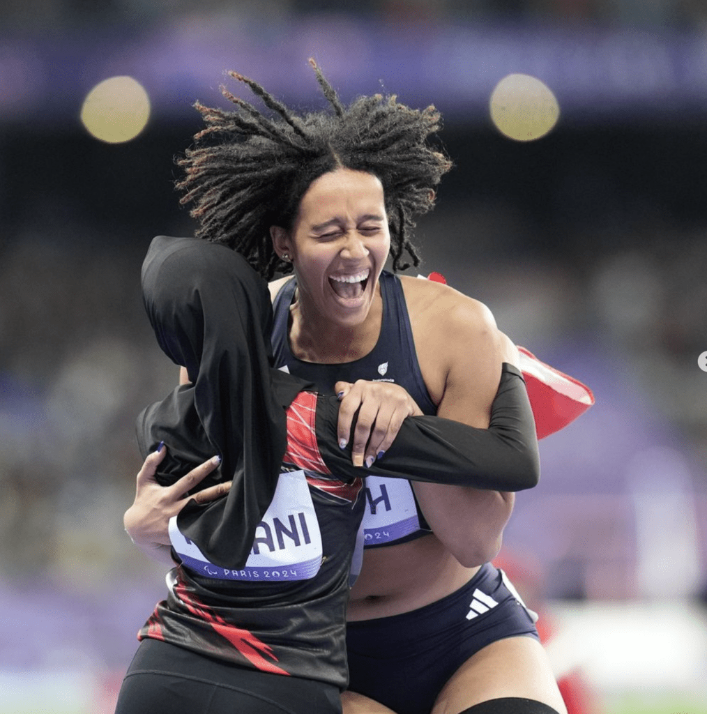 Didi Okoh jumping with happiness after securing bronze