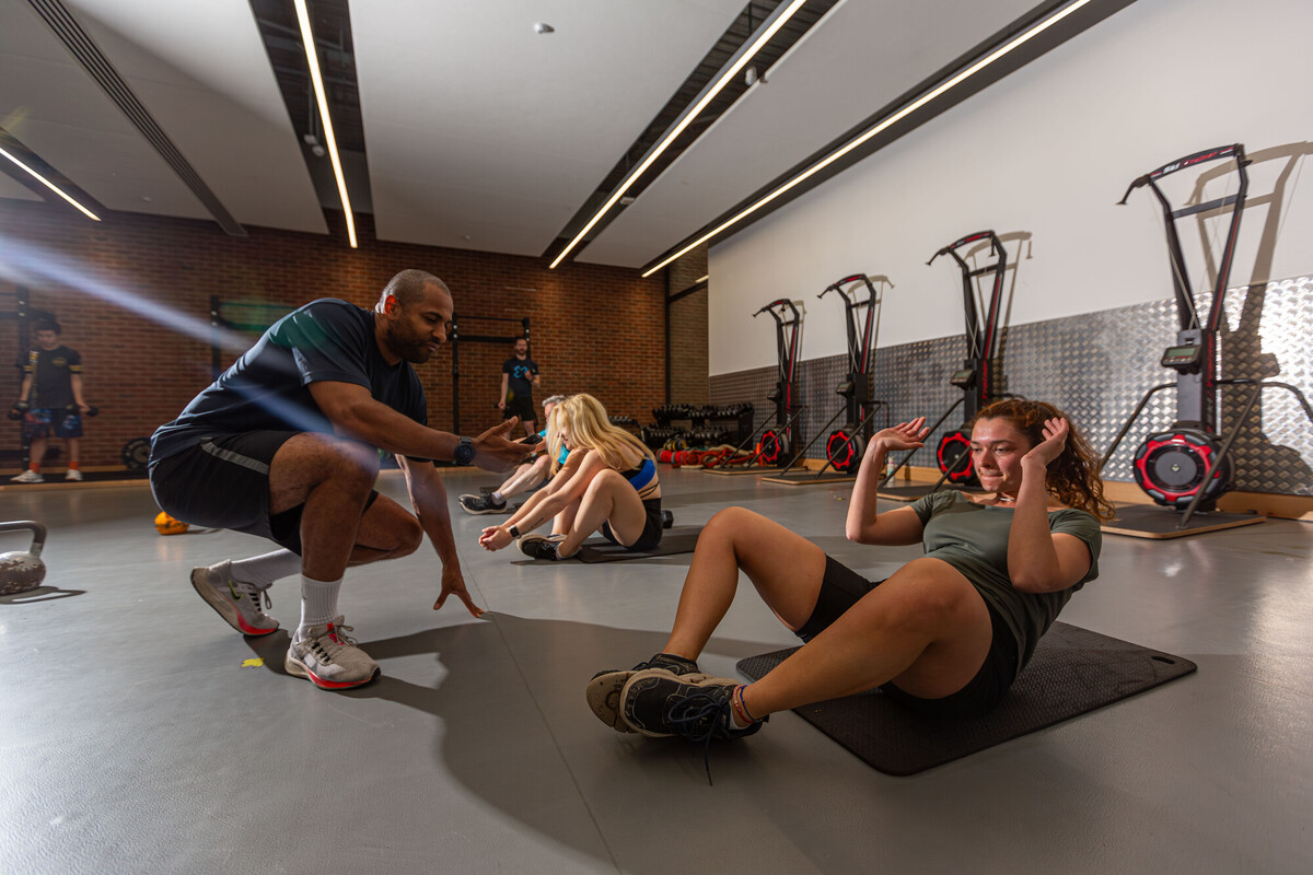 Gym Group Training - members working