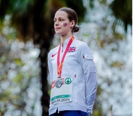 Jessica Bailey with hands behind back in GB kit