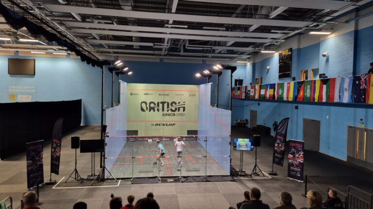 British Junior Open Glass court in Munrow Arena